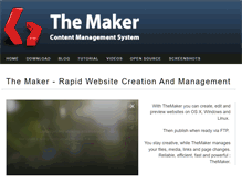 Tablet Screenshot of makercms.org